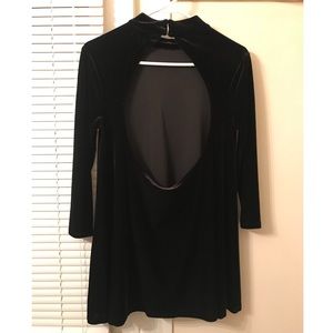 Kimchi Blue Open Back Velvet Dress